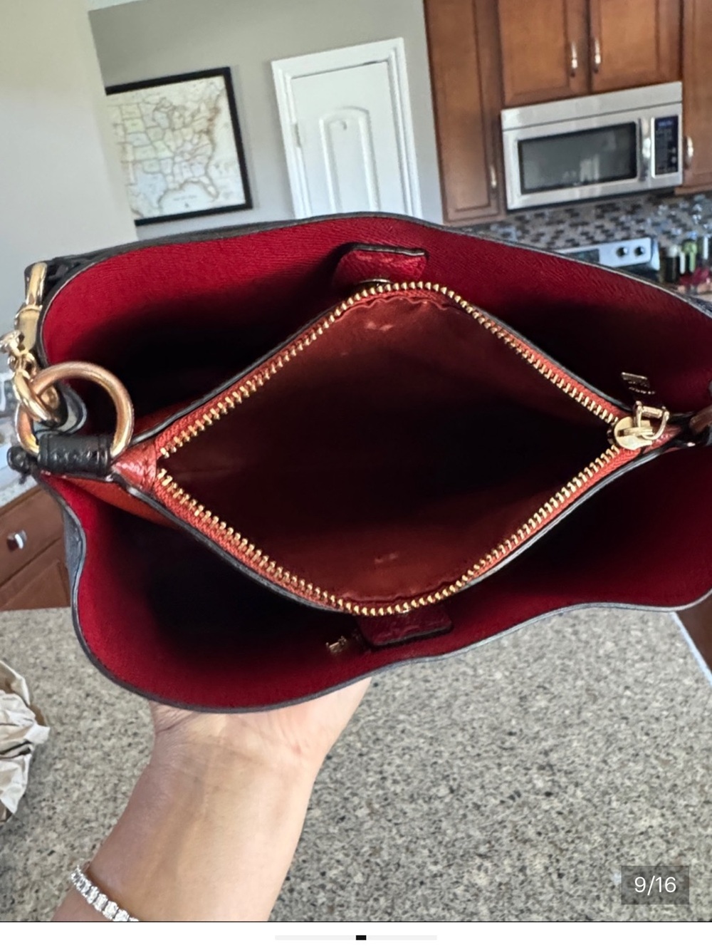 Coach Black Pebbled Leather Bucket Shoulder Bag with Gold Hardware - Picture 8 of 12
